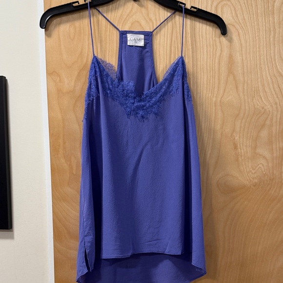 Cami NYC Tops - CAMI NYC PURPLE SILK LACE CAMISOLE, SIZE S